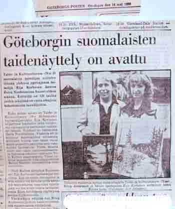 utställningsrecension av elevutställningen 1980 i GP